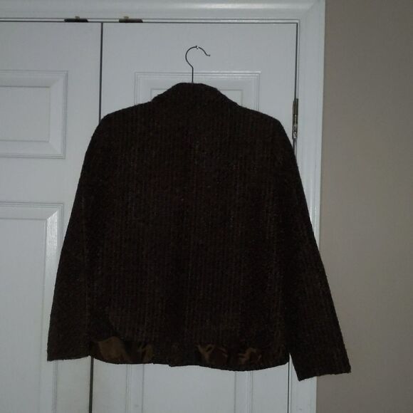 Requirements tweed brown poly/mohair jacket - Picture 4 of 7